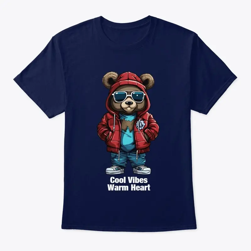 Cool Vibes Warm Heart Teddy Bear