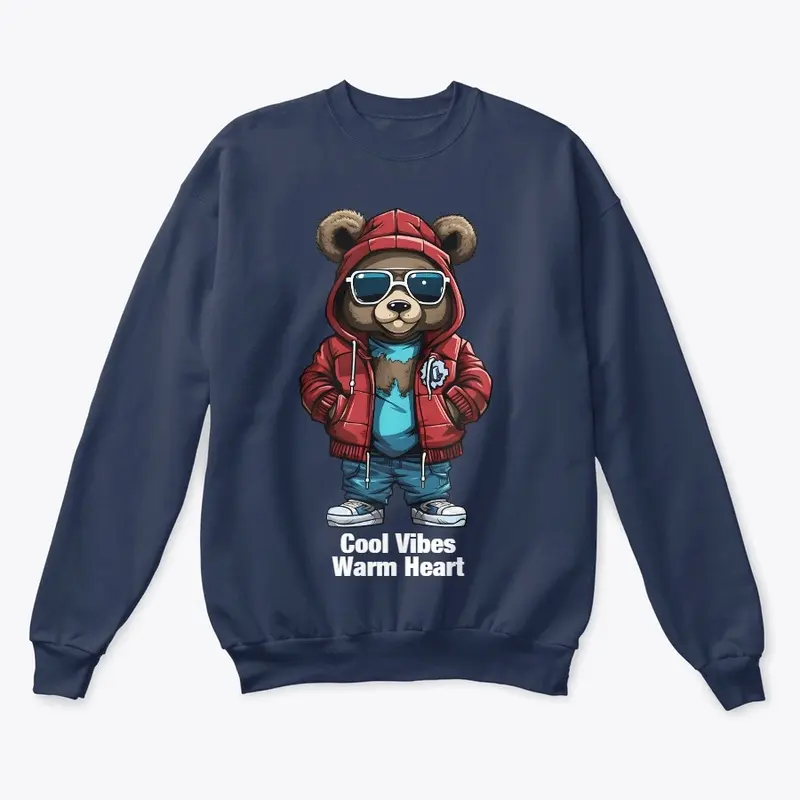 Cool Vibes Warm Heart Teddy Bear